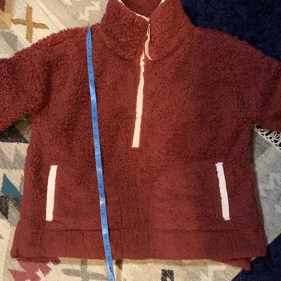 Cozy Kids Sherpa Jacket - Maroon - Picture 6 of 7
